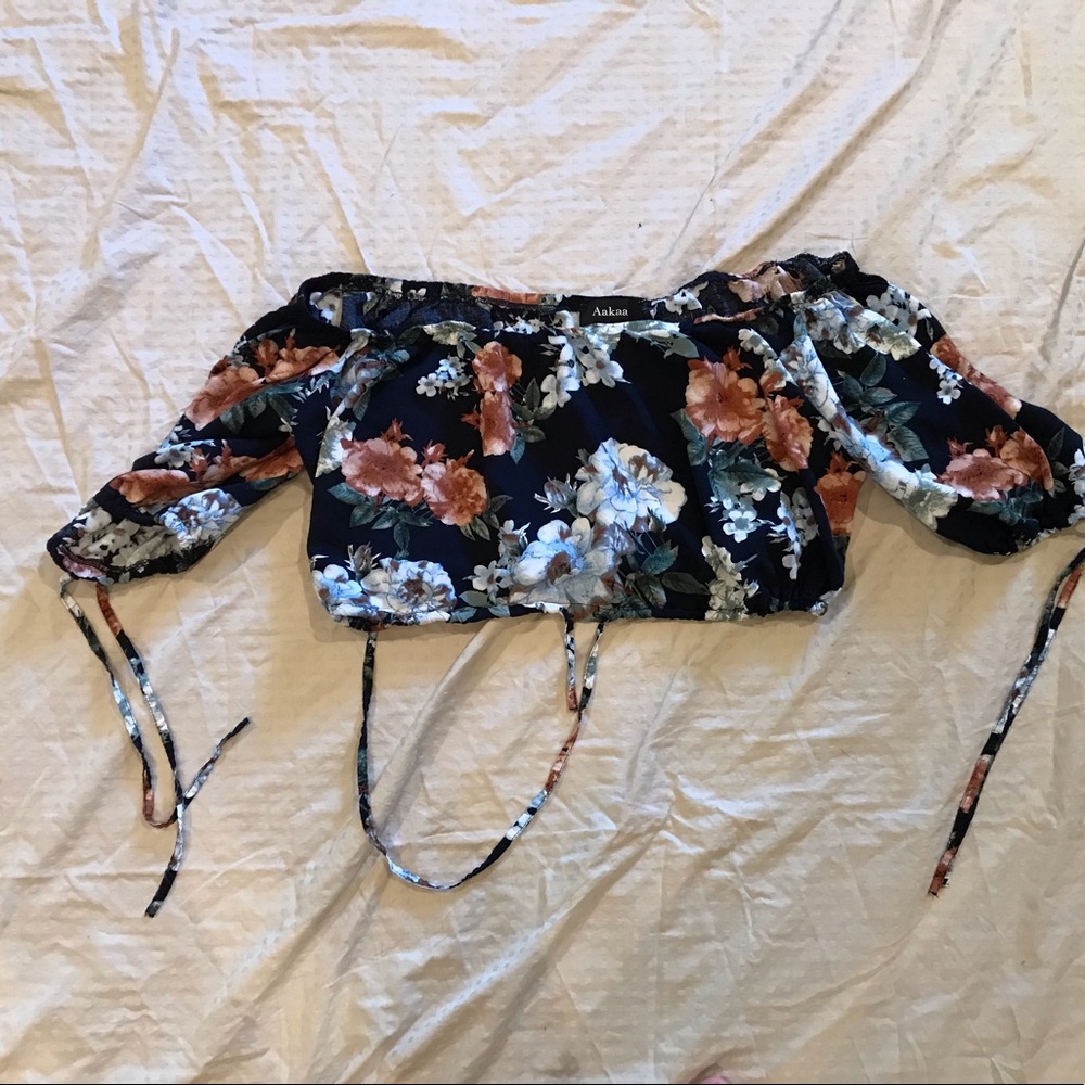Floral crop top